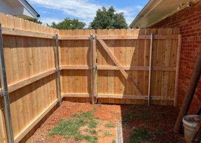 Wood Privacy Fence Installation5